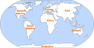 What people live on the continent. Россия, Европа, Азия, Африка, Америка, Океания. Continents big.